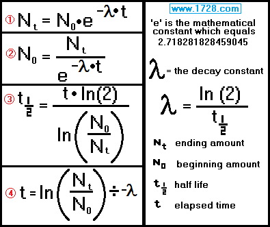 half life chemistry calculator