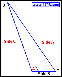 SIDE SIDE ANGLE CALCULATOR