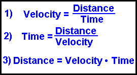 time calc for distance and speed